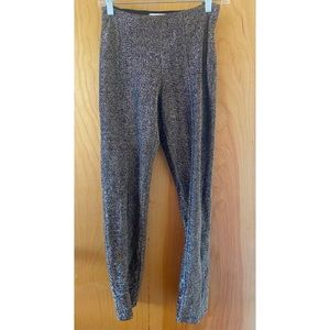 H&M Gold/Black Glitter Trousers.  Size 2